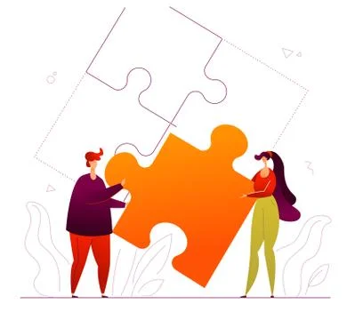 Partnership - modern flat design style colorful illustration Stock Illustration
