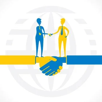Partnership or business relation , hand shake concept design vector Stock Illustration