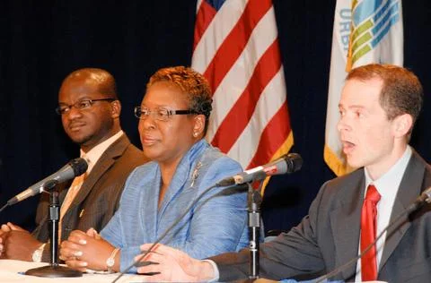 Partnership for Public Service panel presentation ( The Future of HUD. .. ... Fotos Stock