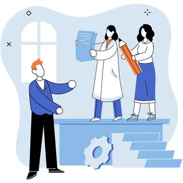 Partnership. Teamwork is cornerstone effective corporate performance Stock Illustration