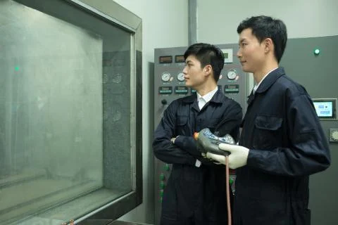 Partnership Technology The Blue Man of the Year Two people. Asians Accompanying Stock Photos