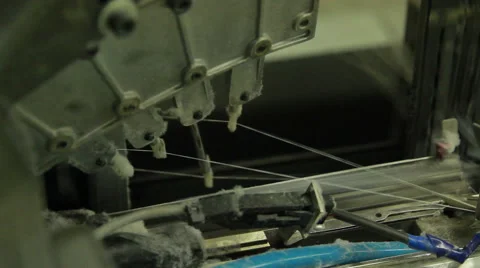 Parts of a textile machine Stock Footage 62524563