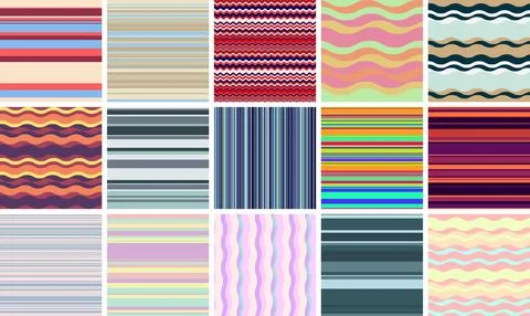 Party abstract background using lively colors, rhythmic stripes, joyful energ Stock Illustration