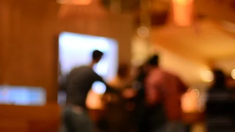 Party and friends with blurred effect. Stock Footage 82297806