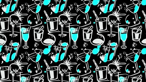 Party atmosphere tile artwork — Vertical Motion Video stock 308251679