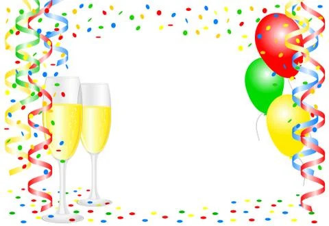 Party background with balloons Stock Illustration