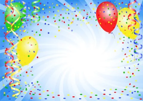 Party background with balloons Stock Illustration
