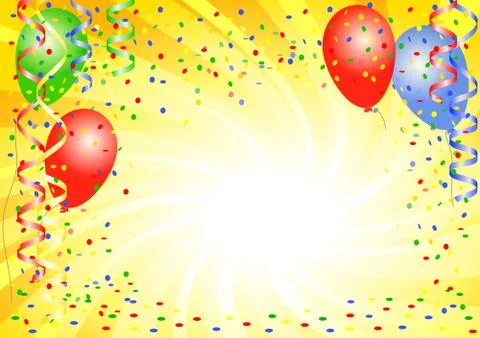 Party background with balloons Stock Illustration