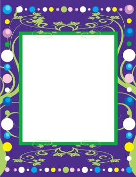 Party Background Border Stock Illustration