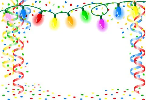Party background with chain of lights Stock-Illustration