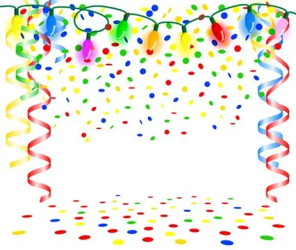 Party background with chain of lights Stock Illustration