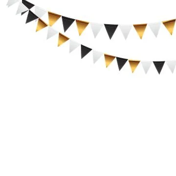 Party Background with Flags Illustration Stock Illustration