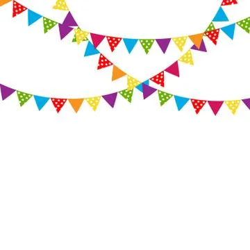 Party Background with Flags Illustration Stock Illustration