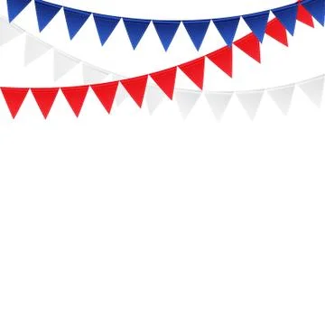 Party Background with Flags Vector Illustration Stock Illustration