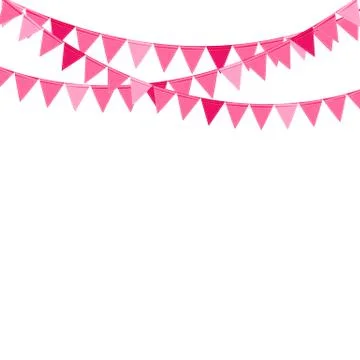 Party Background with Flags Vector Illustration Stock Illustration