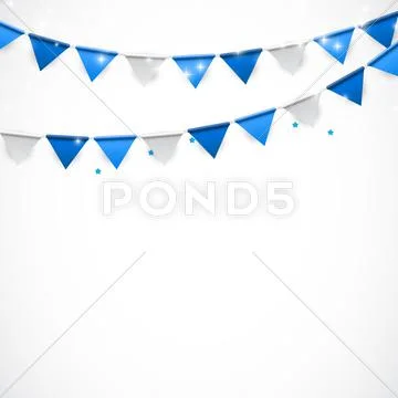 Party Background With Flags Vector Illustration