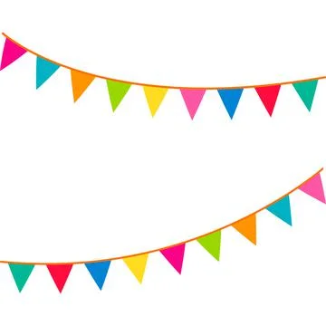 Party Background with Flags Vector Illustration. EPS 10 Stock Illustration
