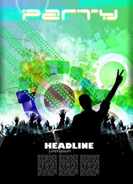 Party Background Stock Illustration