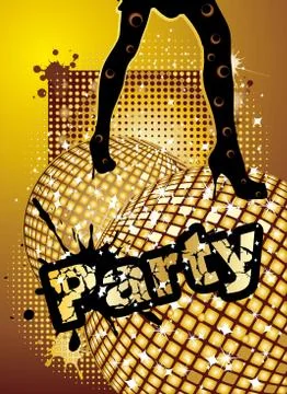 Party background Stock Illustration