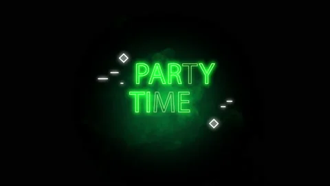 Party background neon lights abstract motion animated background Stock Footage 169454155