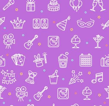 Party Background Pattern. Vector Stock Illustration