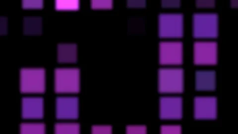 Party background of purple disco square lights flashing Stock Footage 119413947