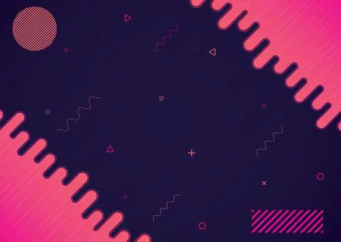 Party background wave shape geometric design Stock Illustration