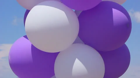 Party balloon decoration Stock Footage 27113618