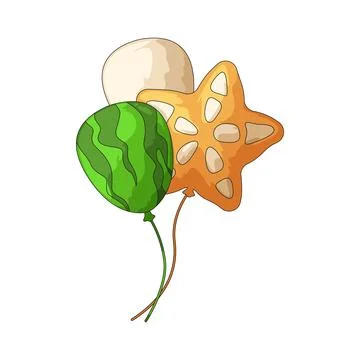 Party balloon illustration Stock Illustration
