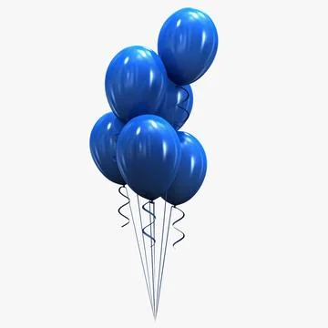 Party Balloons 3D Model