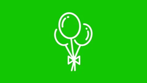 Party Balloons Chroma Key Animation Background 스톡 동영상 339750470
