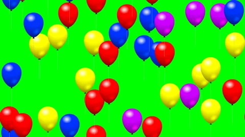 Party balloons generated seamless loop v... | Stock Video | Pond5