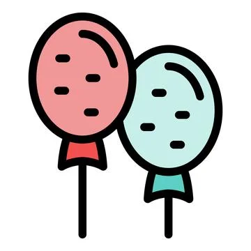 Party balloons icon vector flat Ilustración de archivo