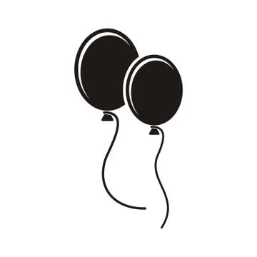 Party balloons Stock Illustration