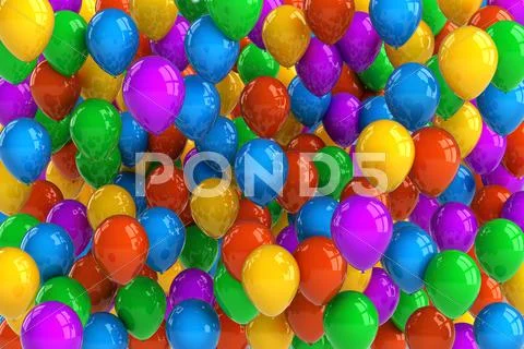 Party balloons Stock Photos