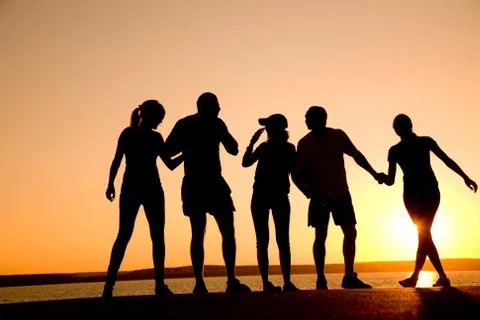 Party on beach Stock Photos