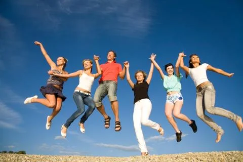 Party on the beach Stock Photos