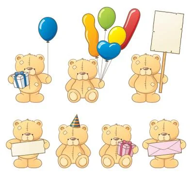 Party bear Stock Illustration