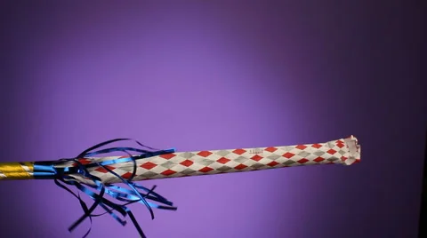 Party blowouts Stock Footage 912347