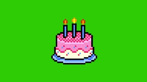 Party cake animation on green screen 库存影片 334116509