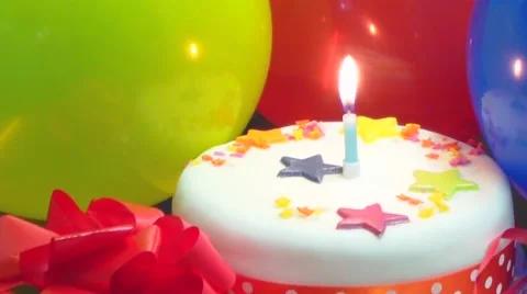 Party cake close up. Stock Footage 46979522