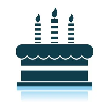 Party Cake Icon Stock Illustration