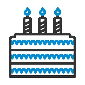 Party Cake Icon Stock Illustration