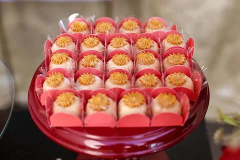 Party candy - assorted sweets for celebration Stock Photos