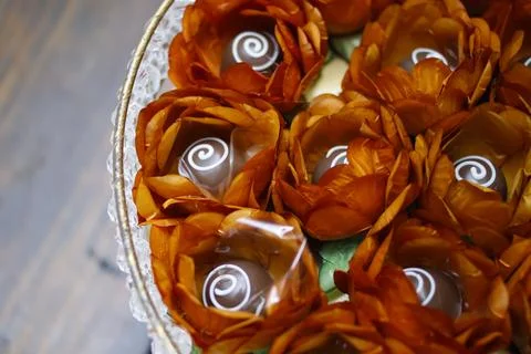 Party candy - assorted sweets for celebration Stock Photos