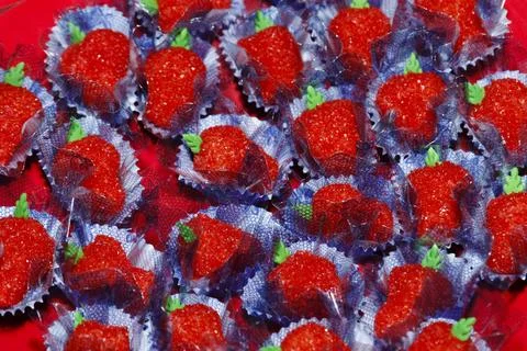 Party candy - candy for celebration Stock Photos