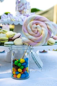 Party candy over the table Fotos Stock