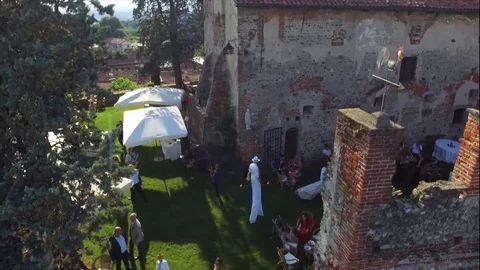 Party at the castle Stock Footage 88826519