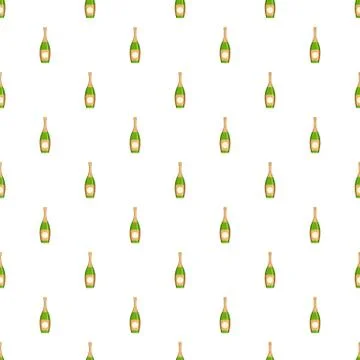 Party champagne pattern seamless vector Illustrazione stock