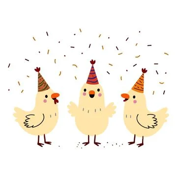 Party Chicks Illustration 스톡 일러스트